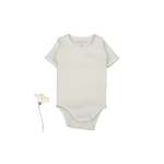 The Short Sleeve Onesie - Bone - Sleeve, White, Baby & Toddler Clothing, Textile, Infant bodysuit | Everetts Place