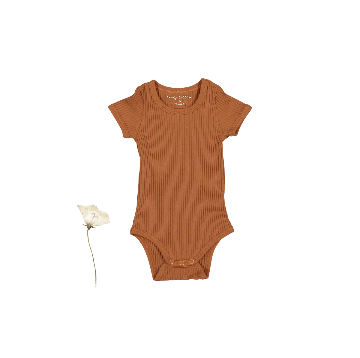 The Short Sleeve Onesie - Caramel - Brown, Baby & Toddler Clothing, Woolen, Active Shirt, Wool | Everetts Place