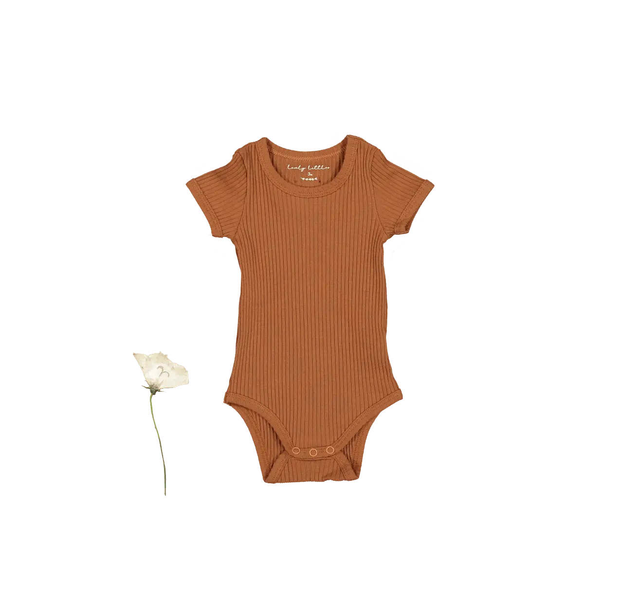 The Short Sleeve Onesie - Caramel - Brown, Baby & Toddler Clothing, Woolen, Active Shirt, Wool | Everetts Place