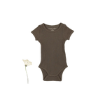 The Short Sleeve Onesie - Cocoa - Sleeve, Active Shirt, Baby & Toddler Clothing, Woolen, One-piece garment | Everetts Place