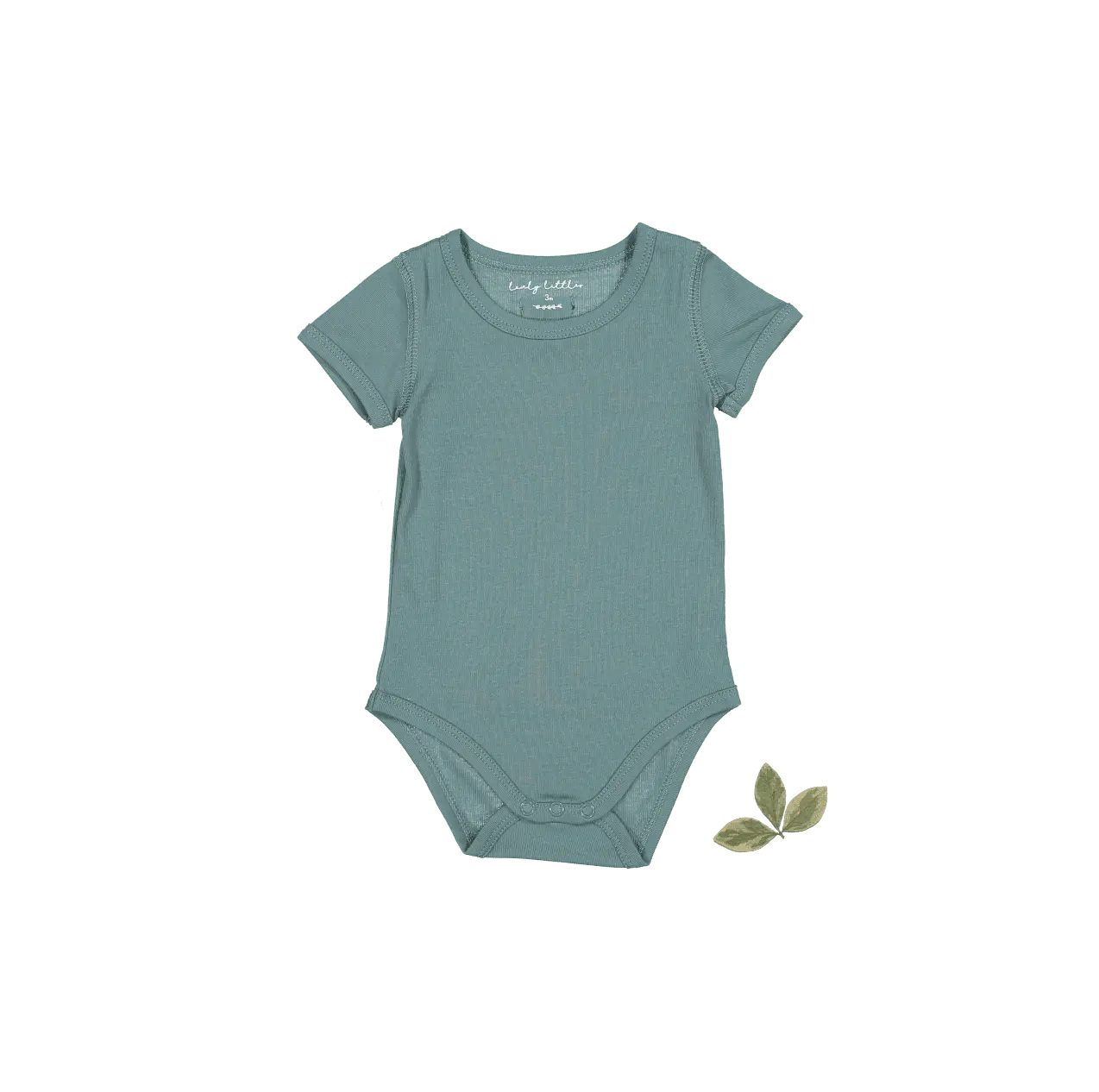 The Short Sleeve Onesie - Fern - Sleeve, Textile, Active Shirt, Infant bodysuit, Baby & Toddler Clothing | Everetts Place