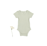 The Short Sleeve Onesie - Mist - Sleeve, White, Baby & Toddler Clothing, Textile, Infant bodysuit | Everetts Place