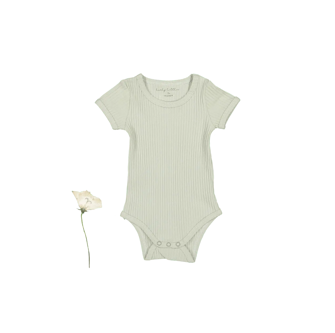 The Short Sleeve Onesie - Mist - Sleeve, White, Baby & Toddler Clothing, Textile, Infant bodysuit | Everetts Place