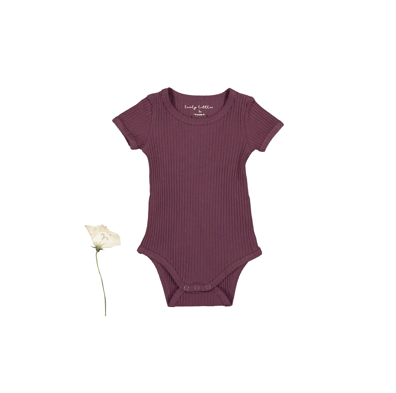 Lovely Littles The Short Sleeve Onesie - Mulberry - 