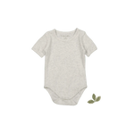 The Short Sleeve Onesie - Oatmeal - Sleeve, White, Baby & Toddler Clothing, Infant bodysuit, Textile | Everetts Place