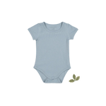 The Short Sleeve Onesie - Ocean - Sleeve, White, Textile, Active Shirt, Infant bodysuit | Everetts Place