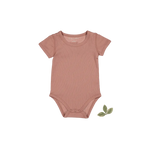The Short Sleeve Onesie - Rosewood - Sleeve, Baby & Toddler Clothing, Pink, Infant bodysuit, Active Shirt | Everetts Place