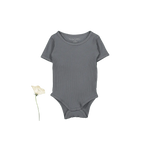 The Short Sleeve Onesie - Slate - Sleeve, White, Textile, Baby & Toddler Clothing, Grey | Everetts Place