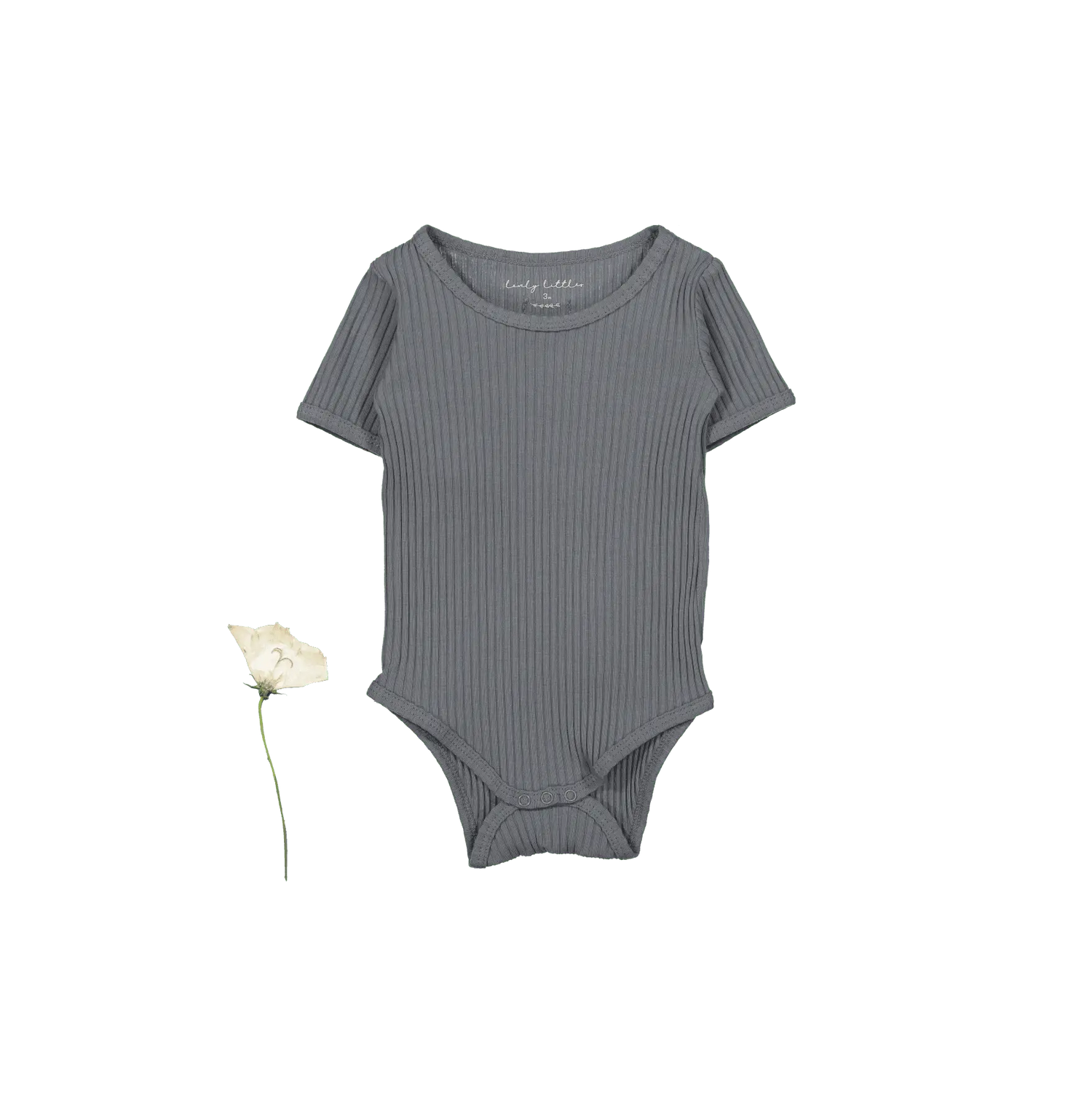 The Short Sleeve Onesie - Slate - Sleeve, White, Textile, Baby & Toddler Clothing, Grey | Everetts Place