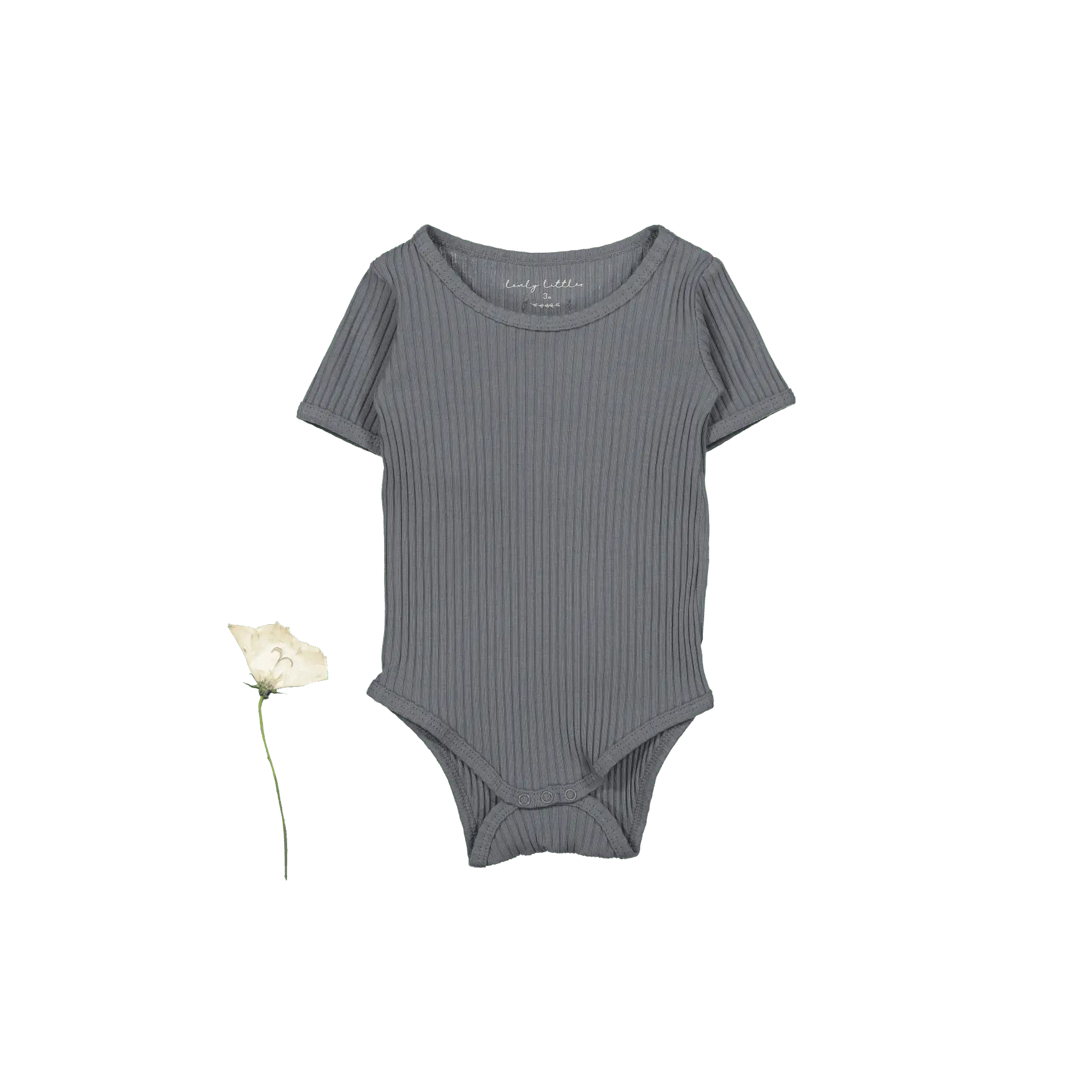 The Short Sleeve Onesie - Slate - Sleeve, White, Textile, Baby & Toddler Clothing, Grey | Everetts Place
