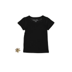 The Short Sleeve Tee - Black - Sleeve, T-shirt, White, Textile, Fashion | Everetts Place