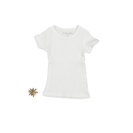 The Short Sleeve Tee - Bone - Sleeve, White, T-shirt, Textile, Fashion | Everetts Place