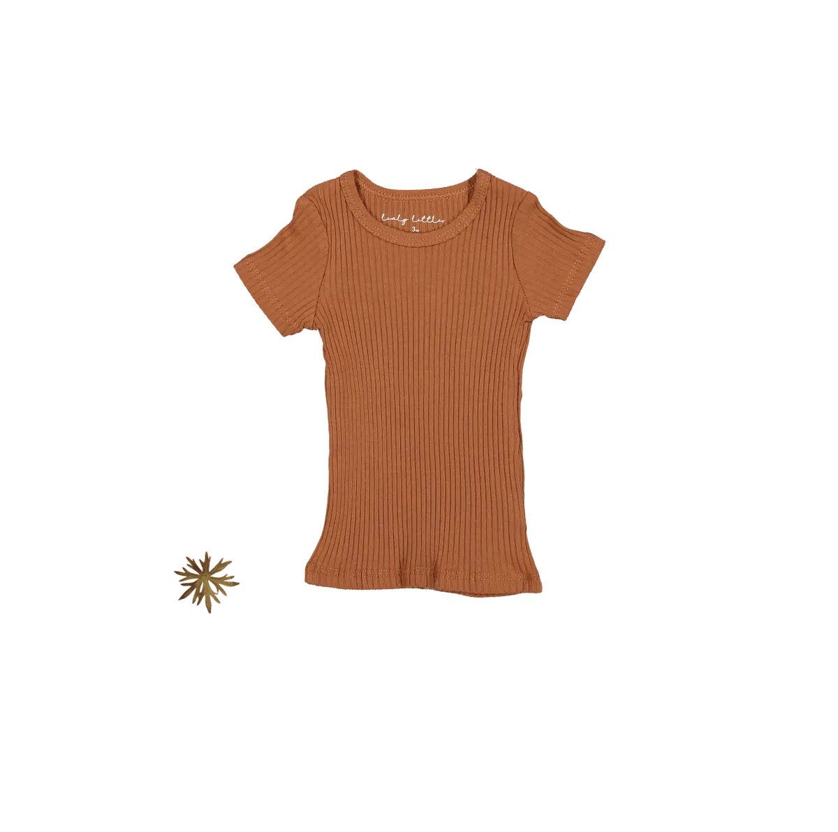 Lovely Littles The Short Sleeve Tee - Caramel - 