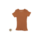 Lovely Littles The Short Sleeve Tee - Caramel - 