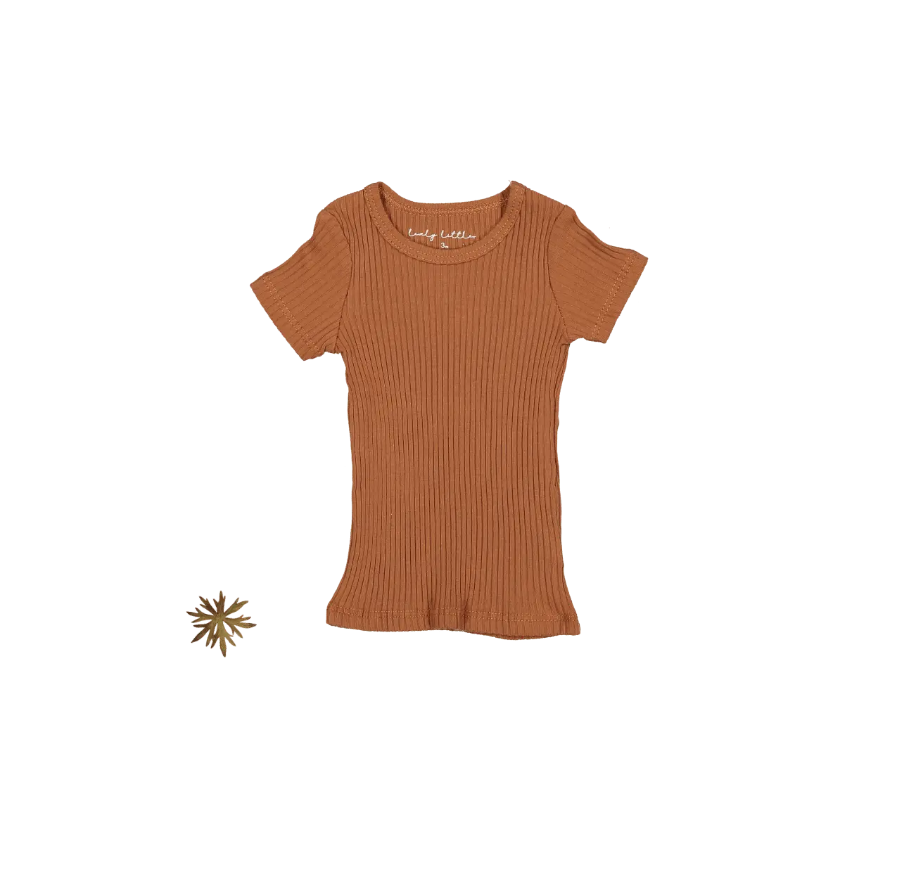 Lovely Littles The Short Sleeve Tee - Caramel - 