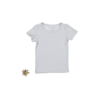The Short Sleeve Tee - Cloud - Sleeve, White, T-shirt, Textile, Active Shirt | Everetts Place
