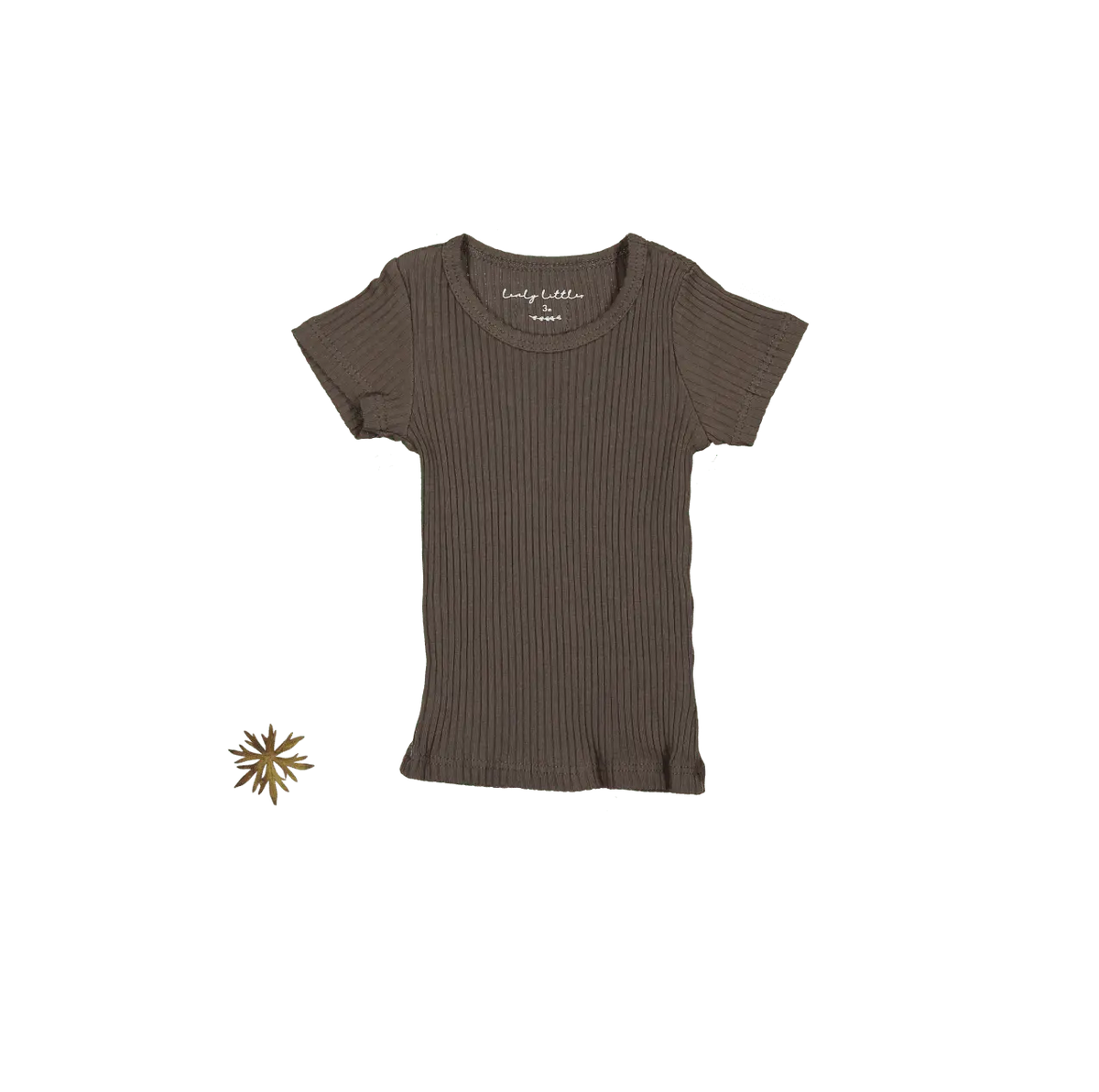 Lovely Littles The Short Sleeve Tee - Cocoa - 