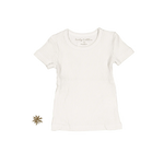 The Short Sleeve Tee - Cream - Sleeve, White, T-shirt, Textile, Fashion | Everetts Place