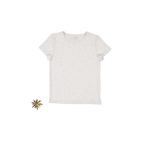 The Short Sleeve Tee - Oatmeal - Sleeve, White, T-shirt, Textile, Active Shirt | Everetts Place