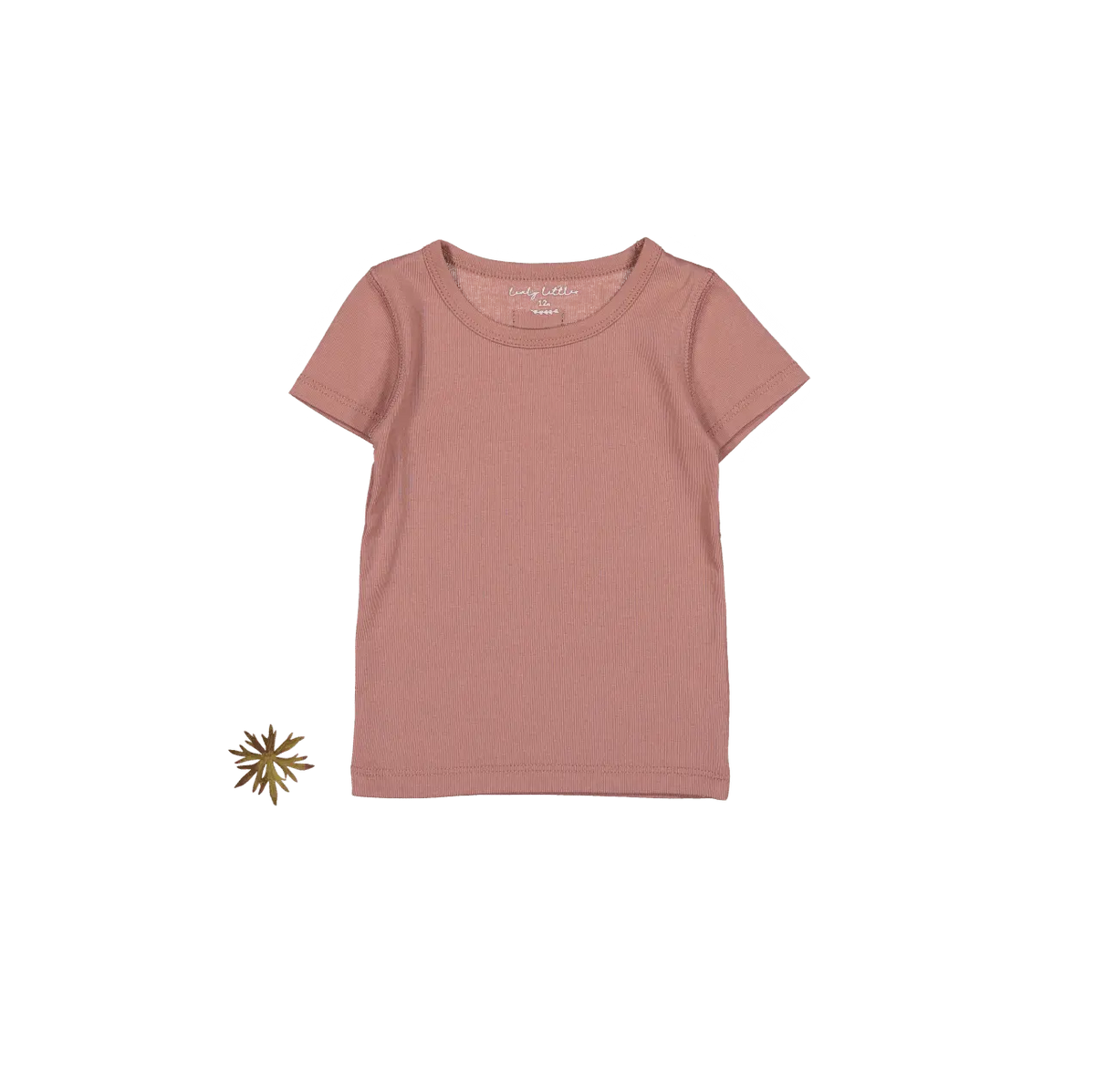 Lovely Littles The Short Sleeve Tee - Rosewood - 