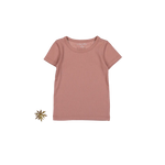 Lovely Littles The Short Sleeve Tee - Rosewood - 