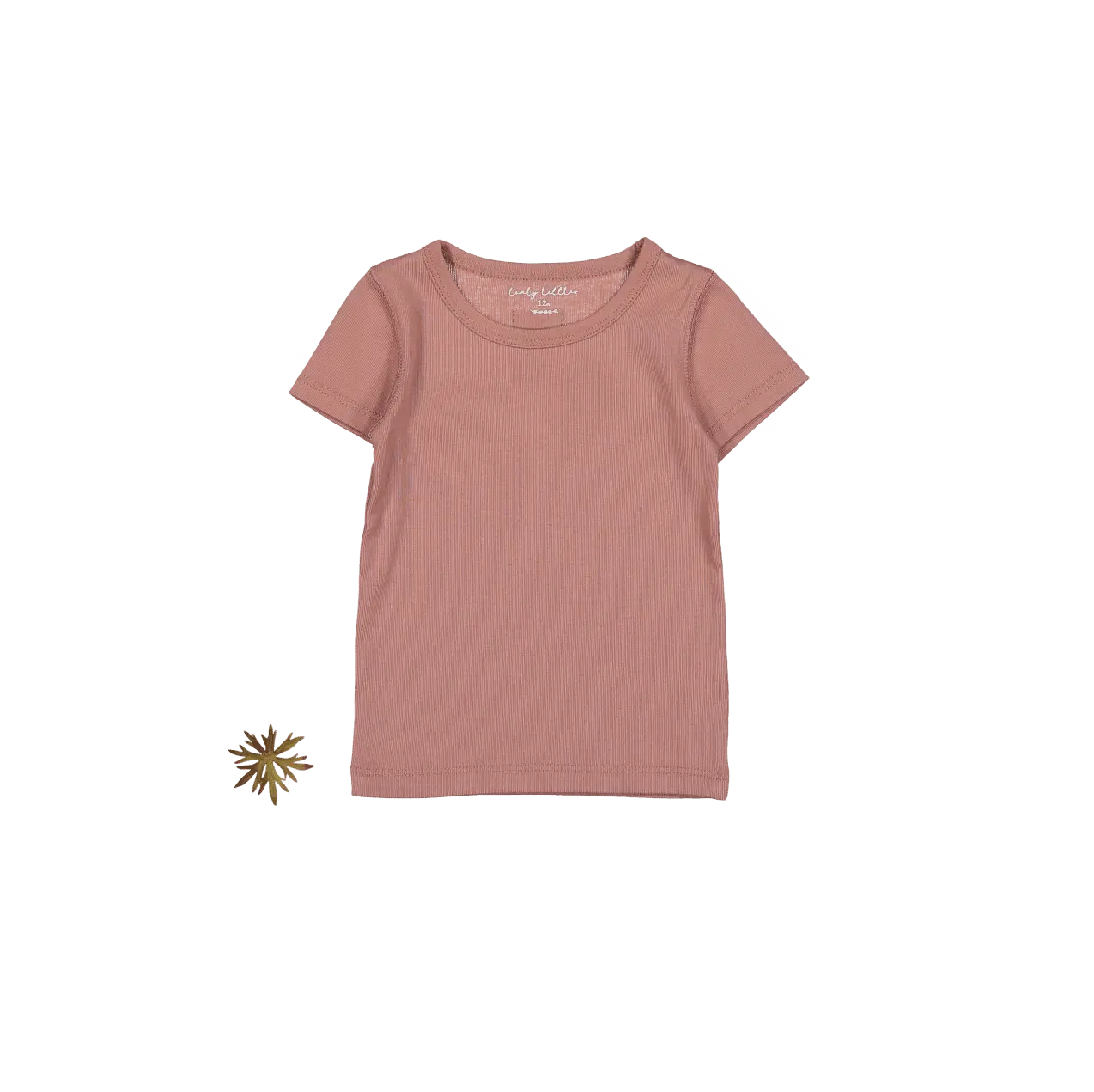 Lovely Littles The Short Sleeve Tee - Rosewood - 