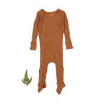 The Snap Romper - Caramel - Sleeve, Baby & Toddler Clothing, Textile, Brown, Child | Everetts Place