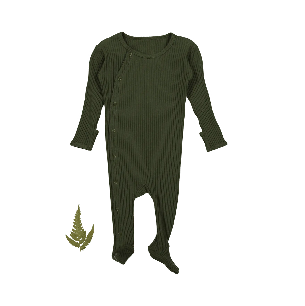 Lovely Littles The Snap Romper - Moss - 