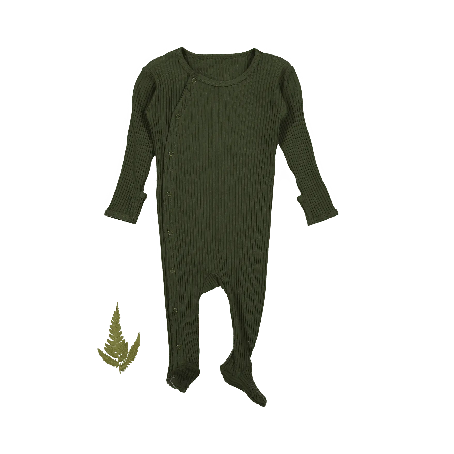 Lovely Littles The Snap Romper - Moss - 