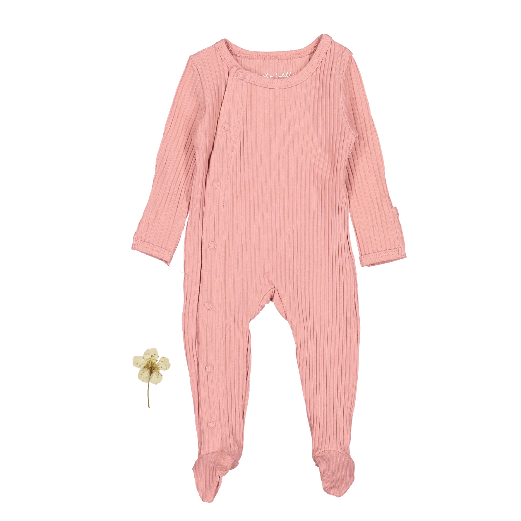 The Snap Romper - Rose - Sleeve, Baby & Toddler Clothing, Textile, Pink, One-piece garment | Everetts Place
