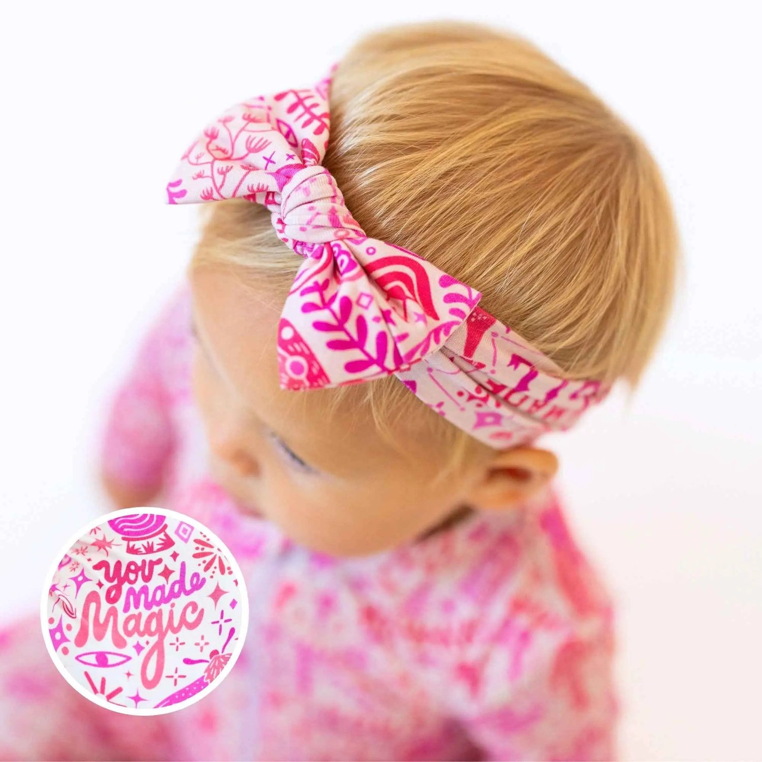 Raising Mama The SoftKnot Bow | Mystic Mama (Pink) - 