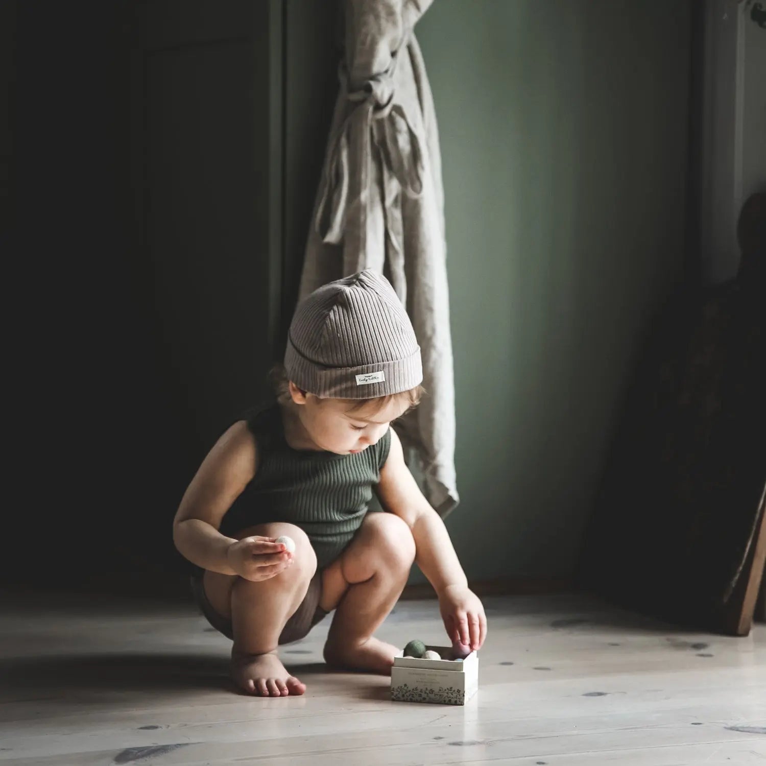 Lovely Littles The Tank Onesie - Moss - 