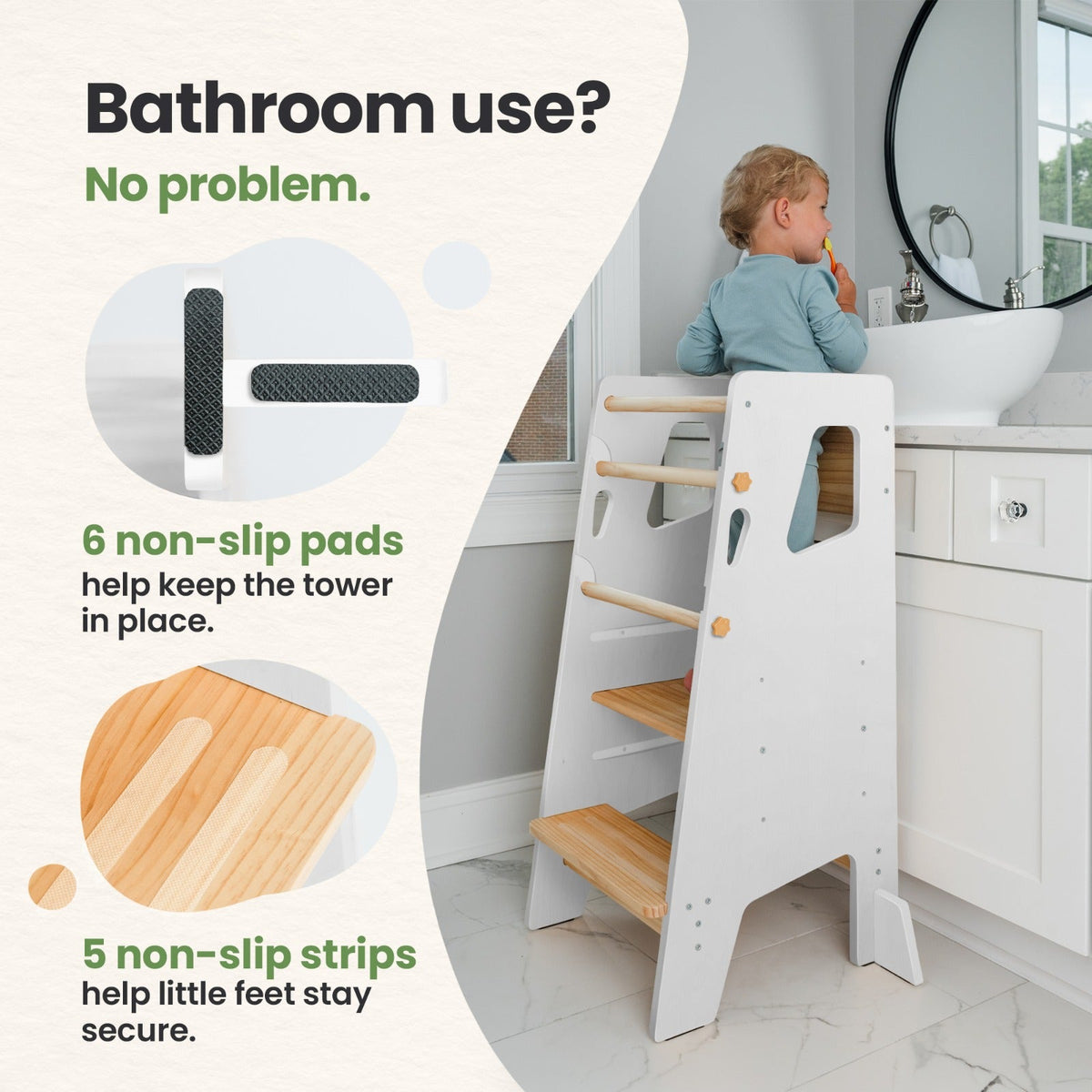 Toddler Tower - Adjustable Kitchen Stool Helper by Ocodile.com