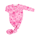 This Must Be Love Rose Print Knotted Gown For Babies - Everetts Place Boutique - Gowns