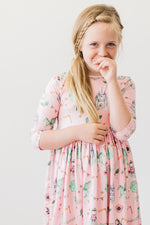 Three Quarter Sleeve Pocket Twirl Dress For Girls Now Mila & Rose ® Everetts Place: Online Boutique
