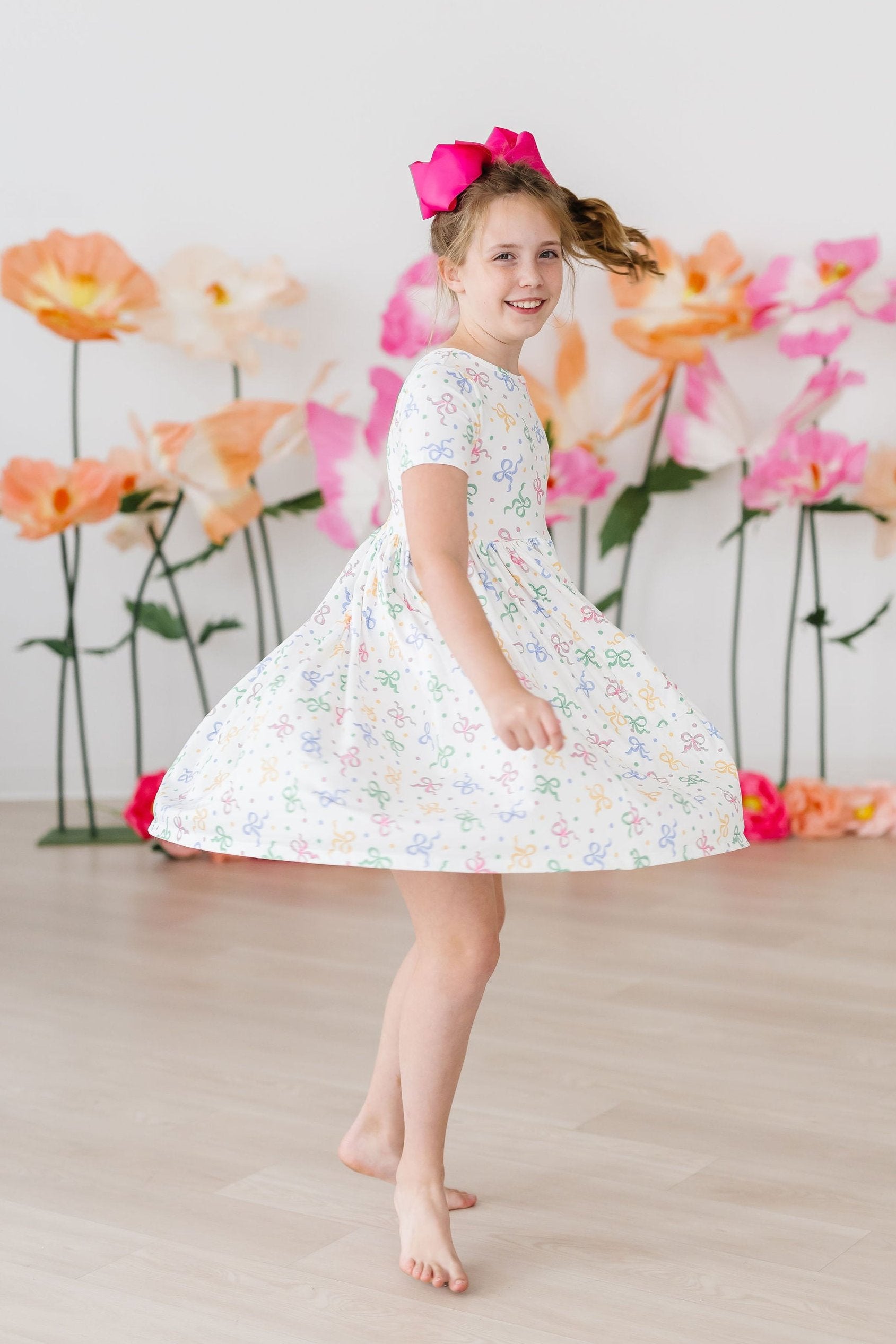 Mila & Rose ® Mila Rose Tied In Love Pocket Twirl Short Sleeve Dress - Apparel & Accessories > Clothing > Dresses Twirl Pocket Dress S/S
