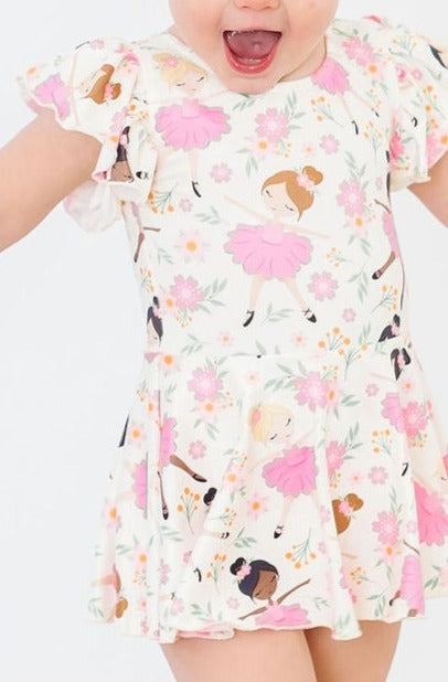 Tiny Dancer S/S Twirl Leotard by Mila & Rose ®