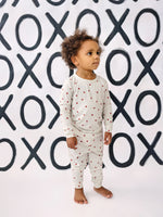 Little Joy Co. Tiny Hearts 2Pc Bamboo Pajamas Set For Kids Soft Sleepwear - Apparel & Accessories > Clothing > Sleepwear & Loungewear > Pajamas