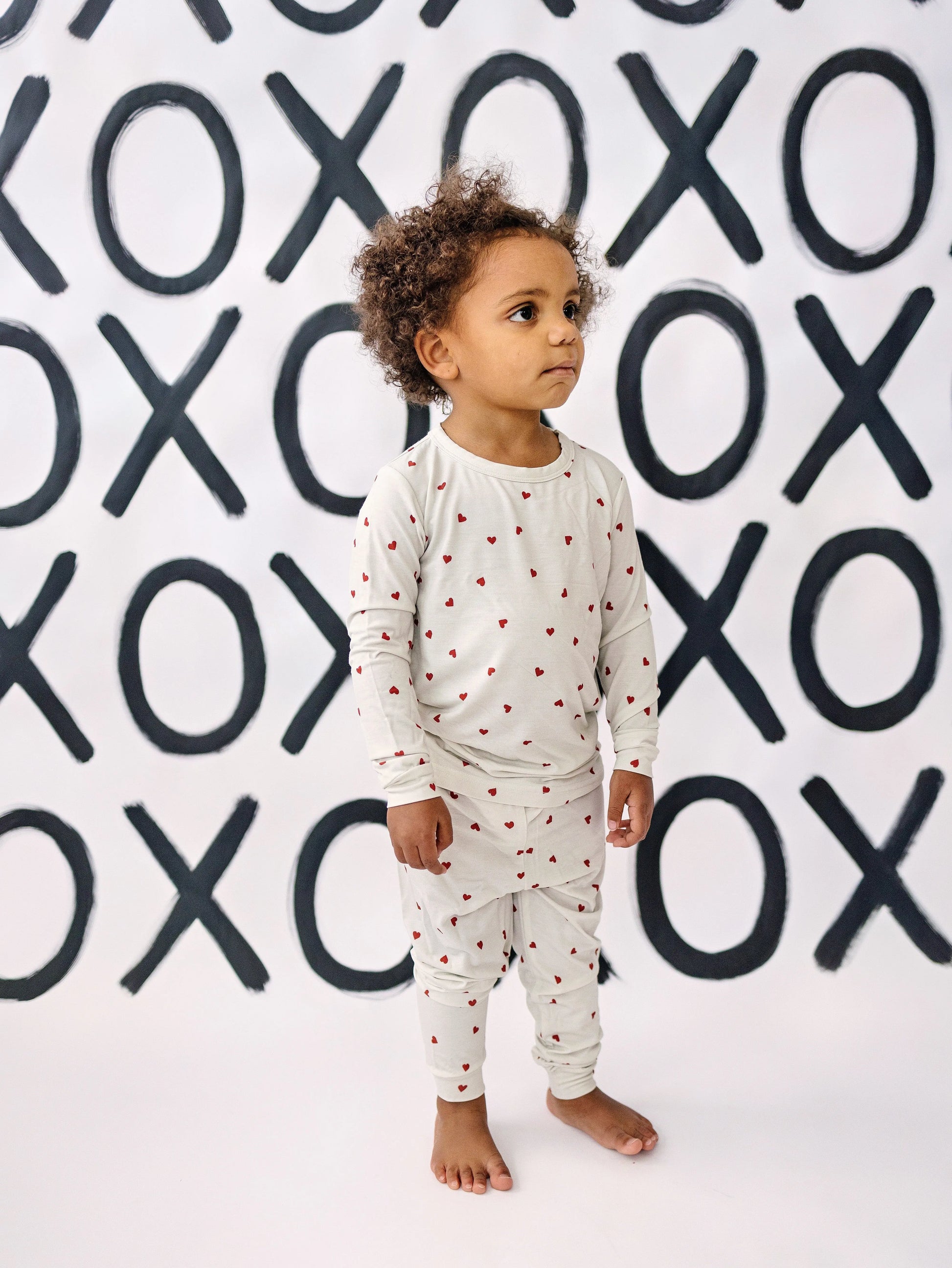 Tiny Hearts 2Pc Bamboo Pajamas Set For Kids Soft Sleepwear Little Joy Co. Everetts Place: Online Boutique