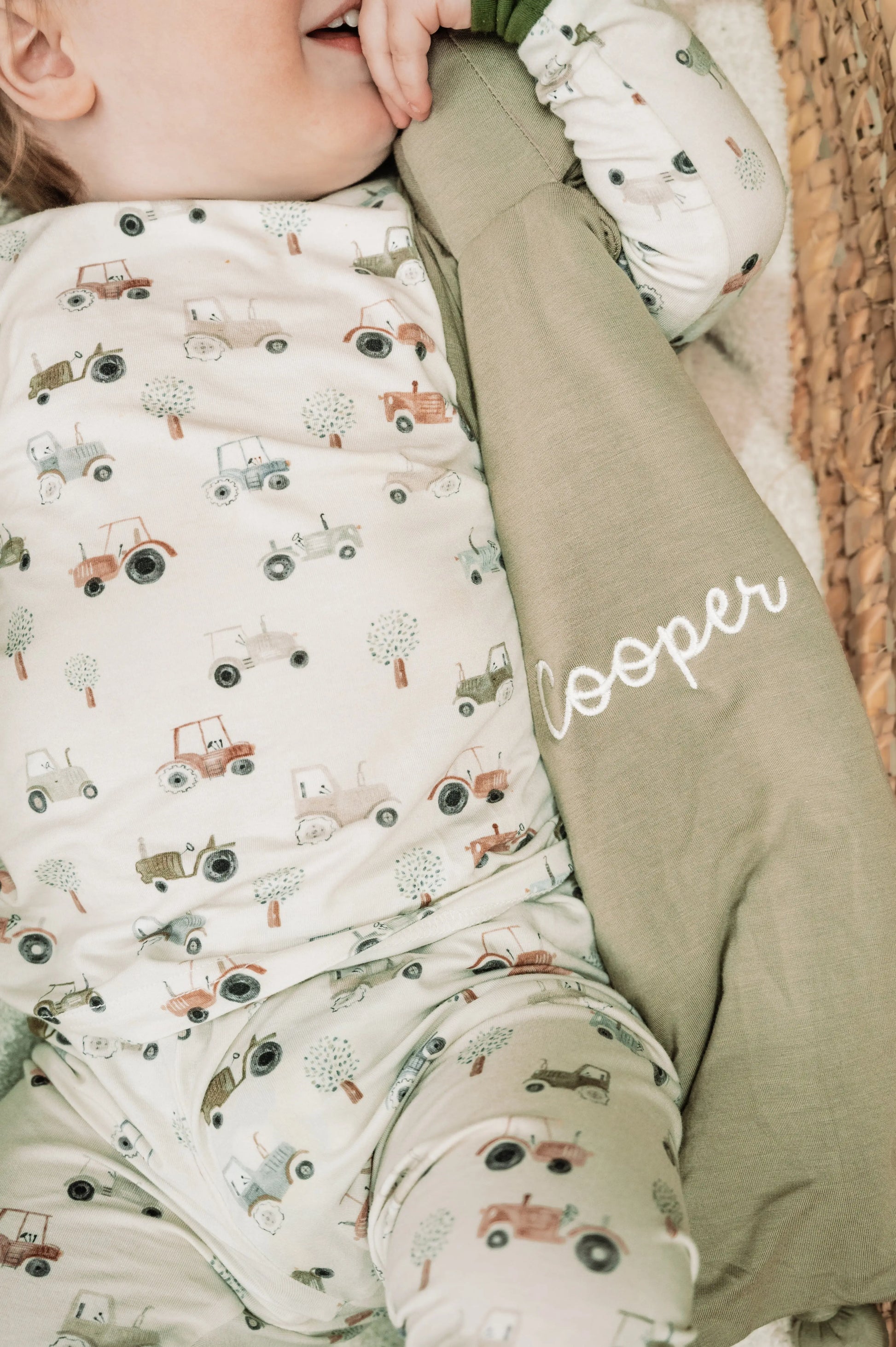 Tiny Tractors 2pc Bamboo Pajamas Breathable for Kids Little Joy Co. Everetts Place: Online Boutique