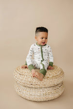 Little Joy Co. Tiny Tractors Bamboo Zippy Pajamas For Babies And Toddlers - Apparel & Accessories > Clothing > Baby & Toddler Clothing > Baby & Toddler Sleepwear