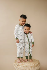 Little Joy Co. Tiny Tractors Bamboo Zippy Pajamas For Babies And Toddlers - Apparel & Accessories > Clothing > Baby & Toddler Clothing > Baby & Toddler Sleepwear