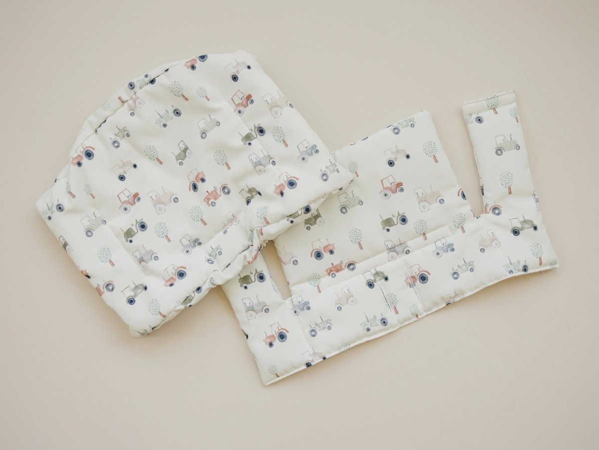 Tiny Tractors Cushion for the Stokke Tripp Trapp Highchair Little Joy Co. Everetts Place Boutique