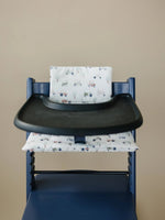 Tiny Tractors Cushion for the Stokke Tripp Trapp Highchair Little Joy Co. Everetts Place Boutique