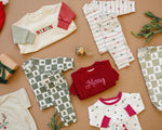 Tiny Trees Christmas Organic Cotton Lounge Set Little Joy Co. Everetts Place Boutique