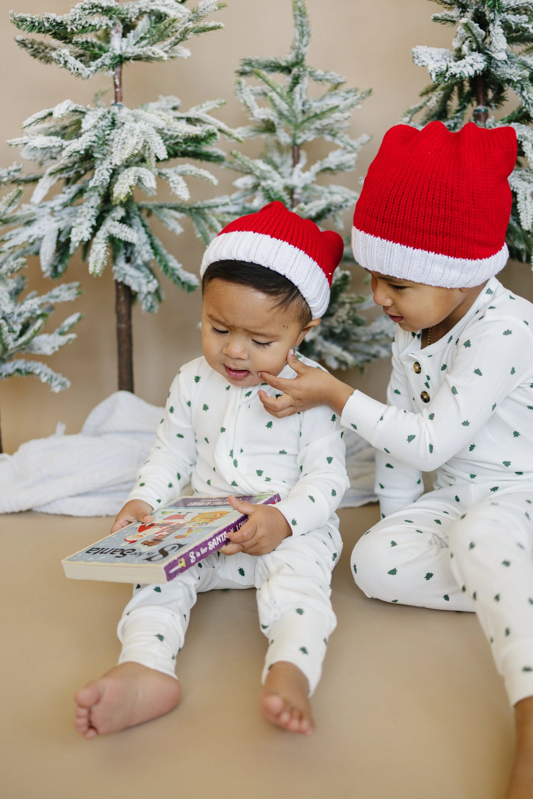 Little Joy Co. Tiny Trees Ribbed Bamboo 2pc Henley Pajamas For Kids - Apparel & Accessories > Clothing > Sleepwear & Loungewear > Pajamas