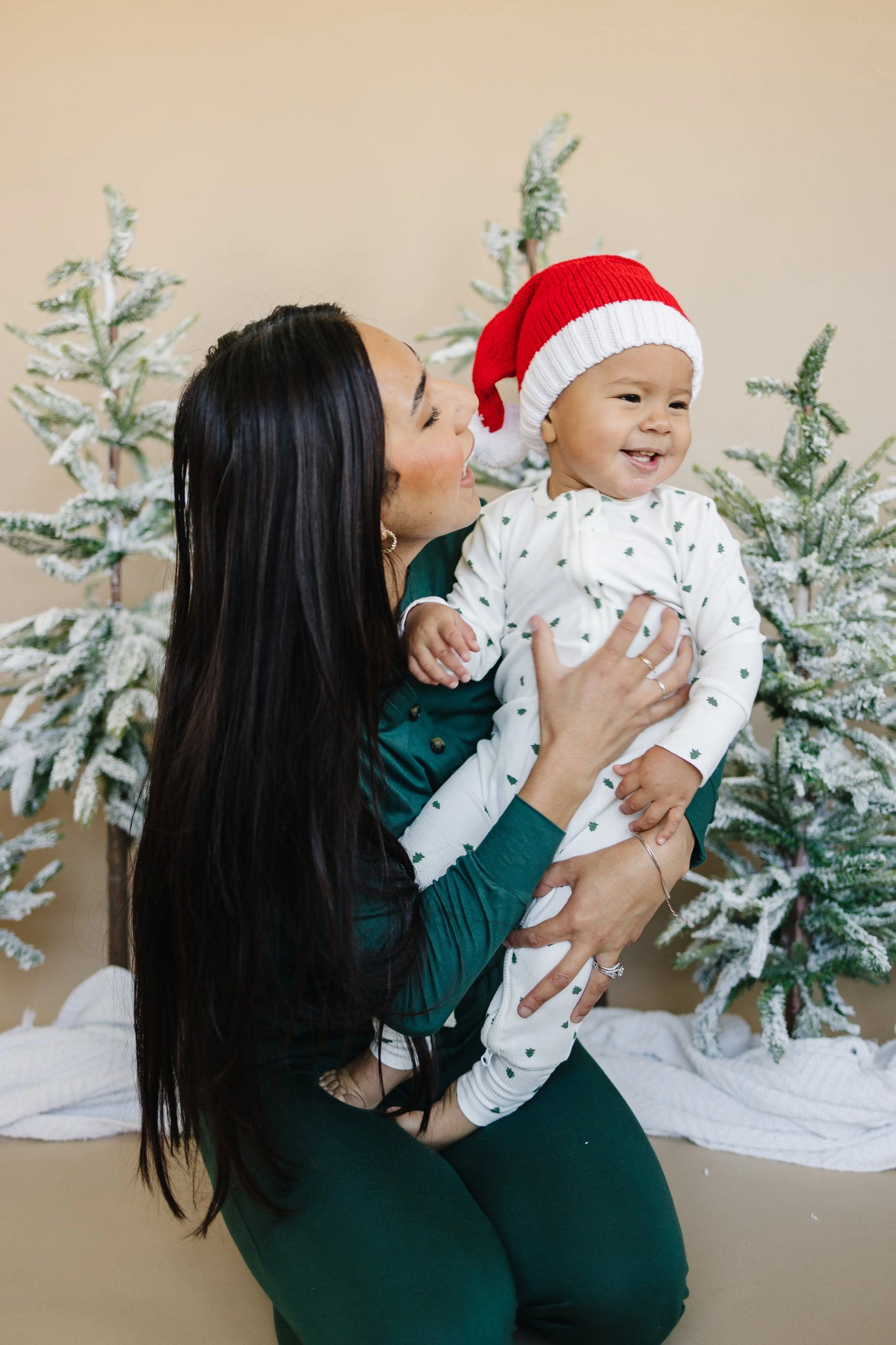 Tiny Trees Ribbed Bamboo Zippy Romper for Babies Everywhere Little Joy Co. Everetts Place: Online Boutique