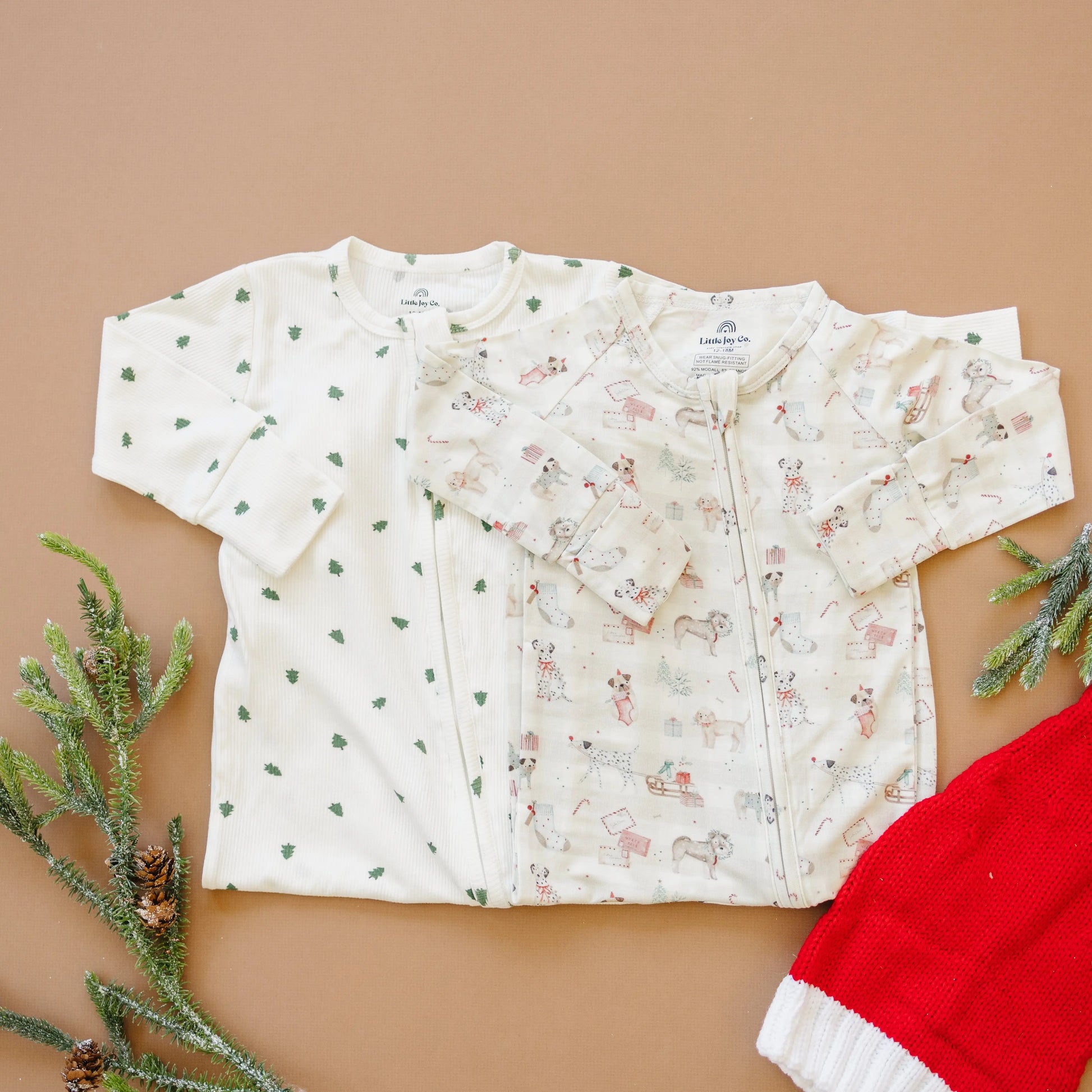 Tiny Trees Ribbed Bamboo Zippy Romper for Babies Everywhere Little Joy Co. Everetts Place: Online Boutique