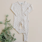 Little Joy Co. Tiny Tulips Bamboo Zippy Pajamas for Babies Little Joy - Apparel & Accessories > Clothing > Baby & Toddler Clothing > Baby & Toddler Sleepwear
