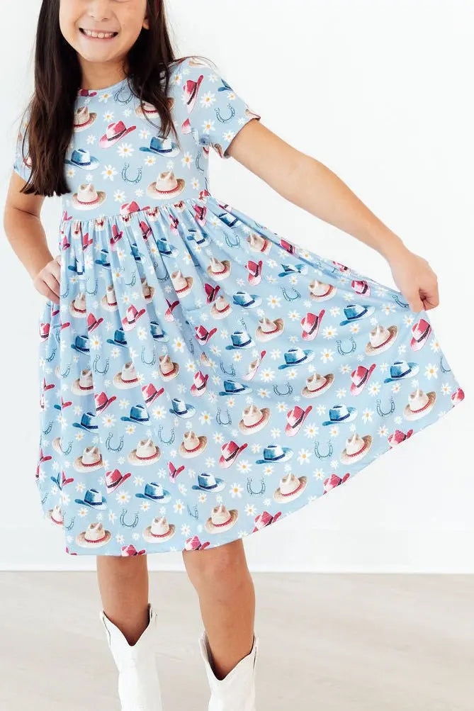 Mila & Rose ® Tip Your Hat S/S Pocket Twirl Dress - 